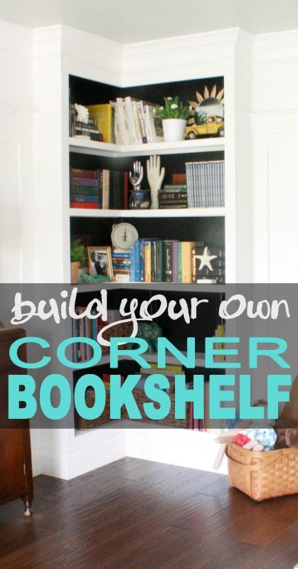 built-in corner bookshelf