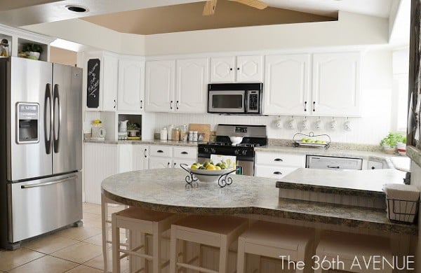 The 36th Avenue, white kitchen remodel