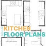 Popular Kitchen Floor Plans And Layouts For Small Kitchens And Large Kitchens, Remodelaholic