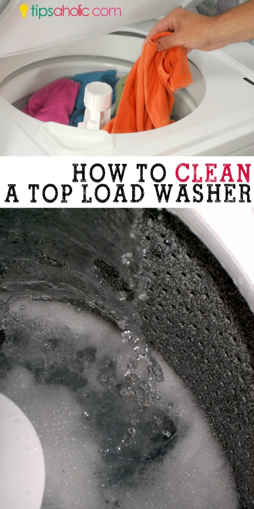 How to clean a top load washer @tipsaholic #clean #washingmachine #topload