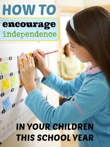 How to Encourage Independence in Your Children this School Year