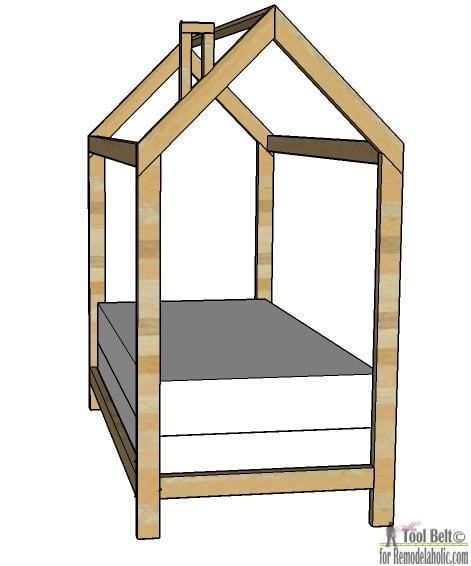 Twin House Bed Frame or Floor Bed