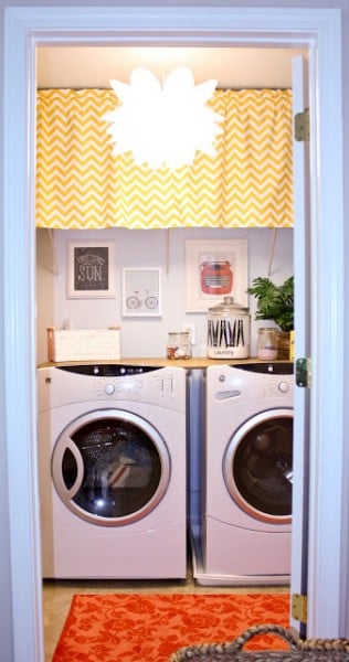 small laundry room makeover, Hoot Designs on Shanty2Chic