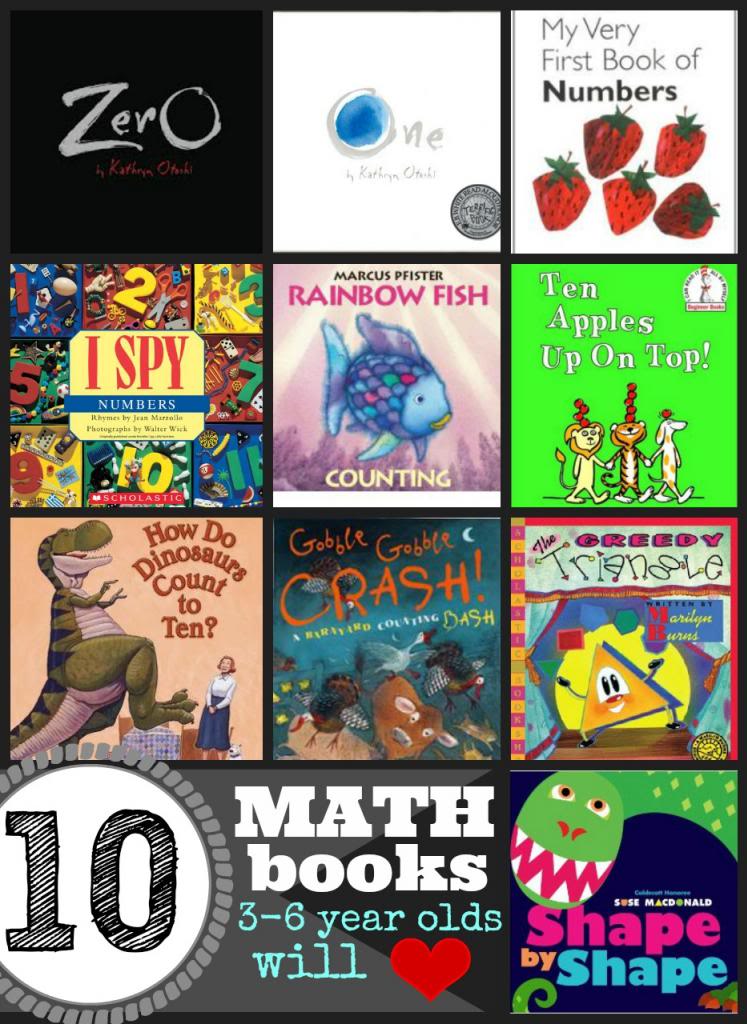 10 Math Books 3-6 Year Olds Will Love