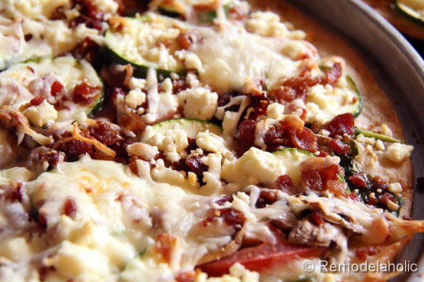 Easy Bacon and Veggie Pizza