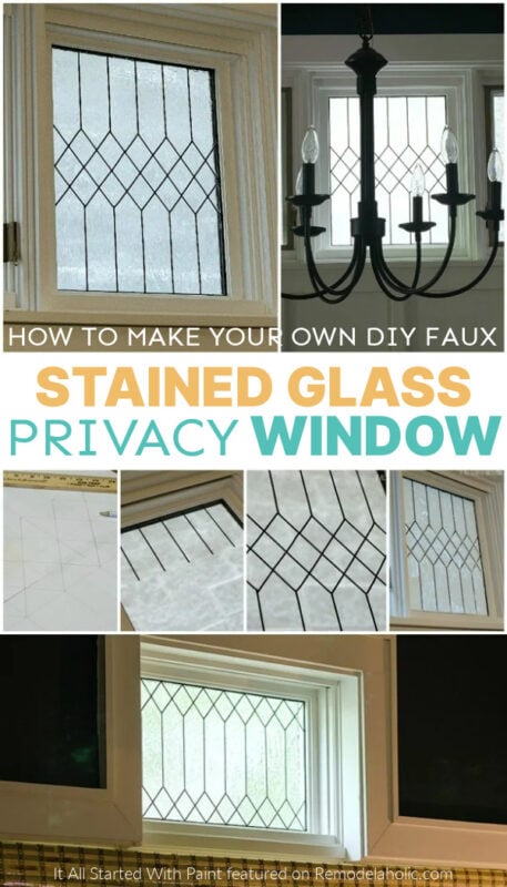 Easy Diy Faux Stained Glass Window For Privacy, Remodelaholic