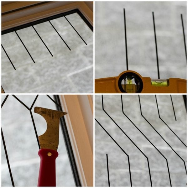 easy to use leading strips in a faux stained glass window, It All Started With Paint on Remodelaholic